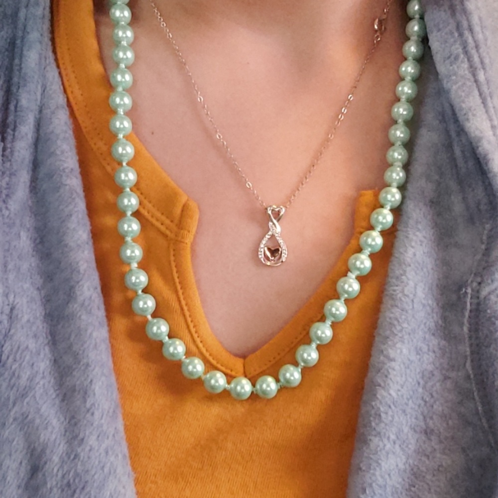 Vintage Blue Pearl Strand - Picture 2 of 5